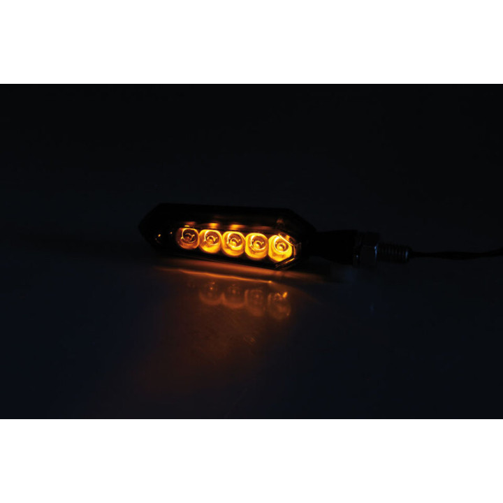 Clignotant séquentiel LED Highsider smart SORA - noir/teinté