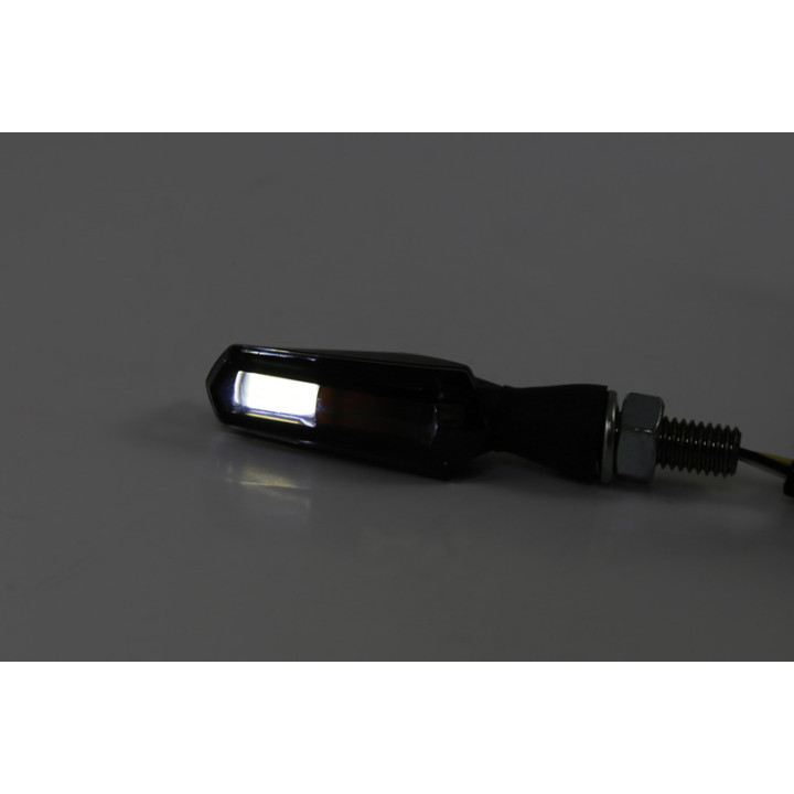 Clignotants avec feu de position LED Highsider smart SCURO 2in1 - verres fumés