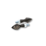 Clignotants LED Highsider pro - Pen Head - noir/fumé - homologué E - la paire