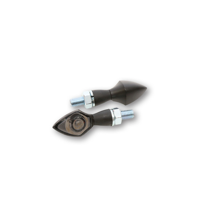Clignotants LED Highsider pro - Pen Head - noir/fumé - homologué E - la paire