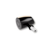 Feux arrière/clignotants LED Highsider pro - Rocket Classic - noir/fumé - 3en1 - homologué E - la paire