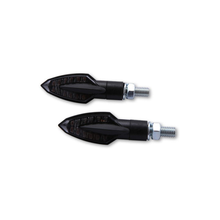 Clignotant LED Highsider smart Vinci homologué - verre fumé - la paire
