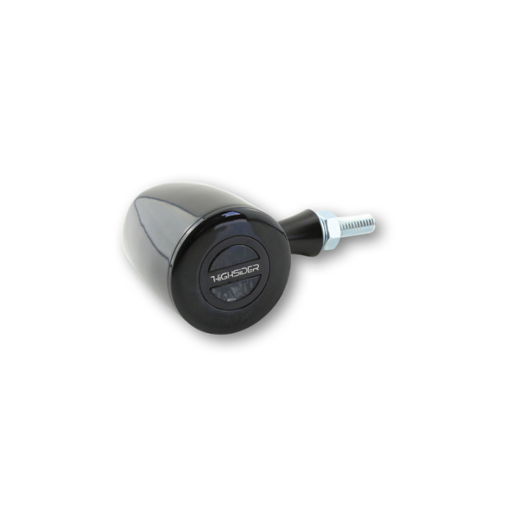 Feux arrière/clignotants LED Highsider pro - Rocket Classic - noir/fumé - 3en1 - homologué E - la paire