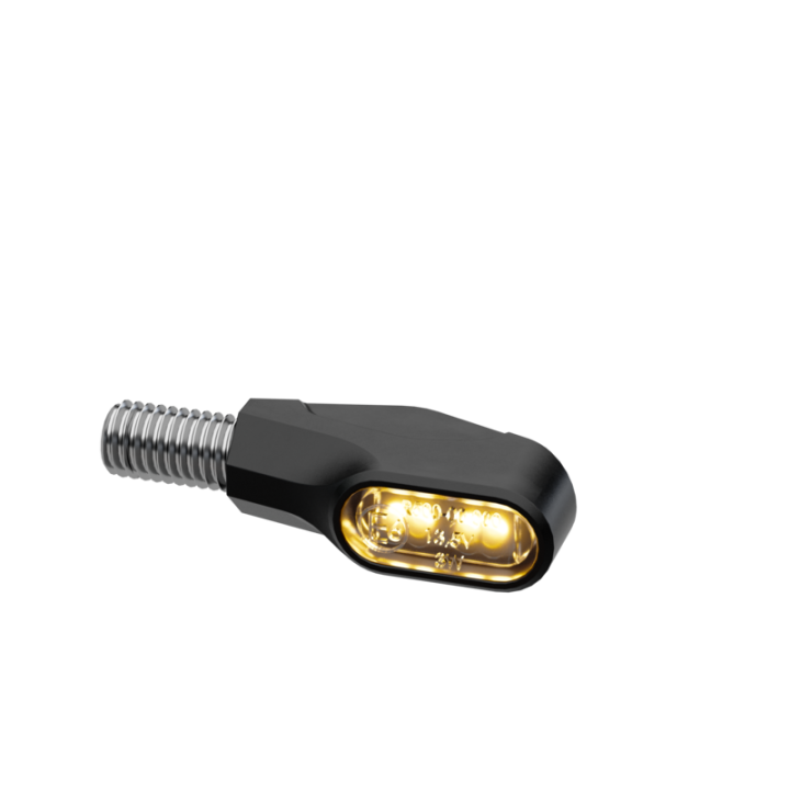 Clignotants LED pour embout de guidon Highsider pro Ventura-X – noir mat – la paire
