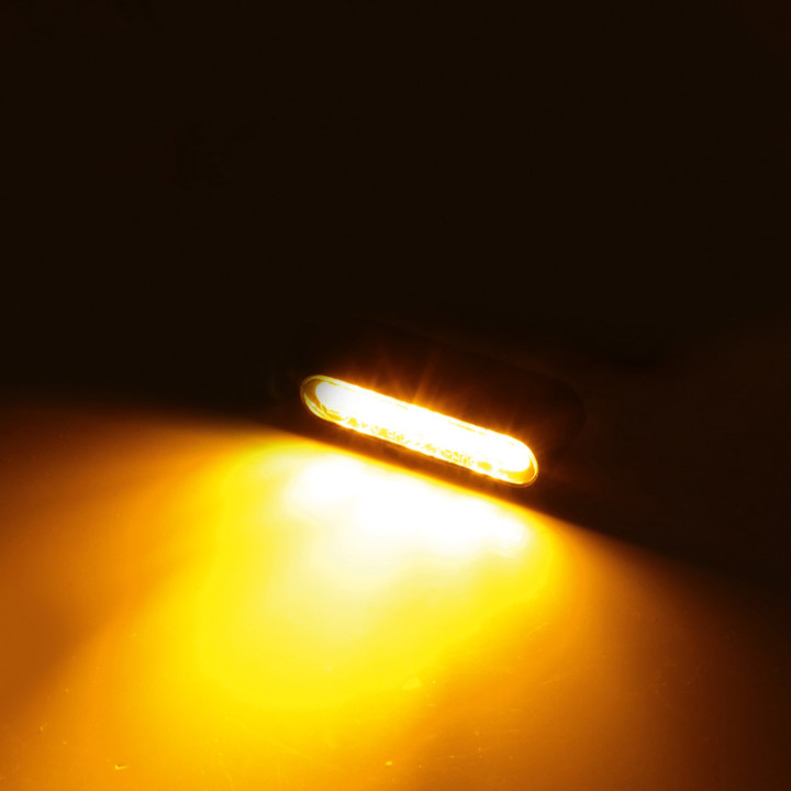 Clignotant LED Highsider pro Stealth-X Bronx homologué - verre fumé - la paire