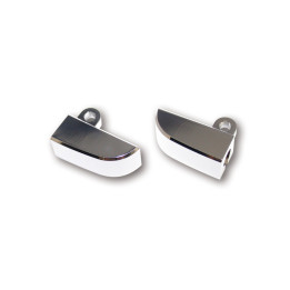 Supports de clignotant Highsider pro - chromé - la paire