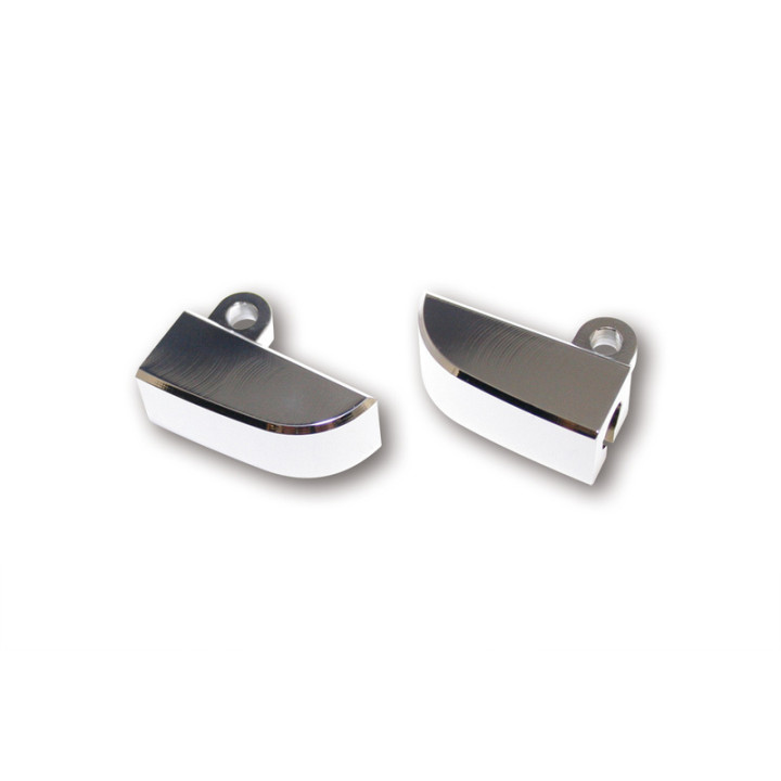 Supports de clignotant Highsider pro - chromé - la paire