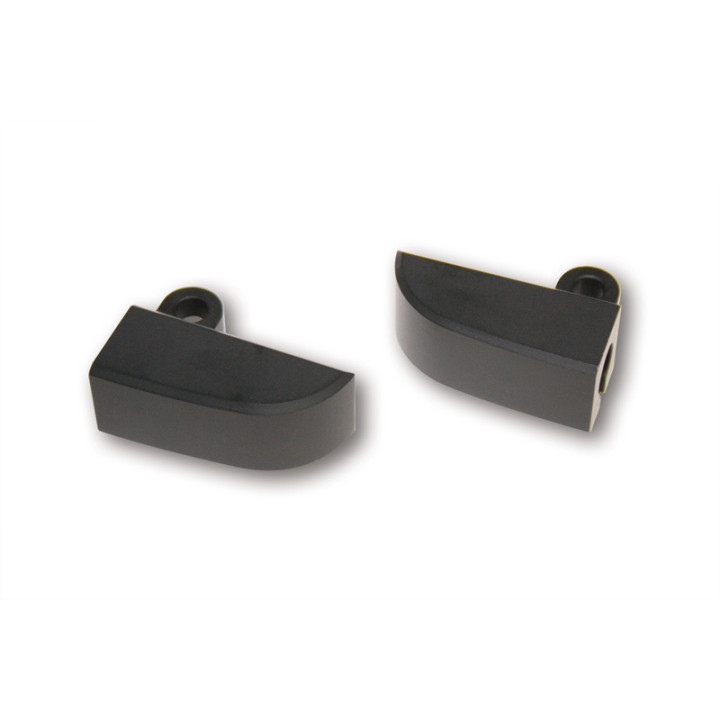 Supports de clignotant Highsider pro - noir - la paire