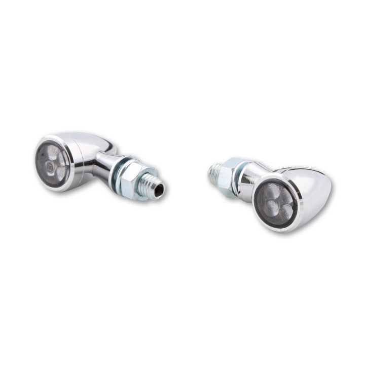 Clignotant LED Highsider smart Sixteen Bullet homologué - verre fumé - la paire 204-374