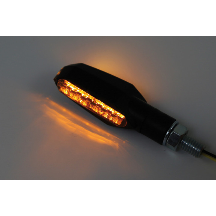 Clignotant LED Highsider smart Multiface homologué - verre fumé - la paire 203-057