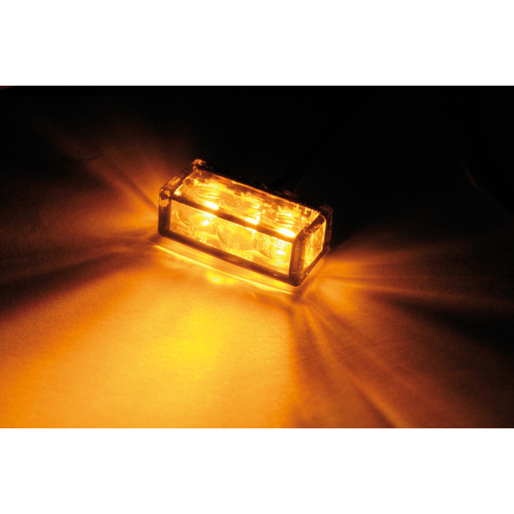 Clignotant LED Highsider smart Cube-H homologué - verre fumé - la paire