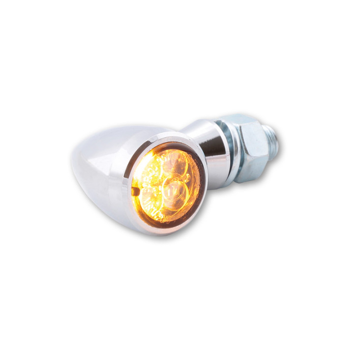 Feu arrière/clignotant LED Highsider smart Sixteen Bullet 3en1 homologué - verre fumé - la paire 254-374