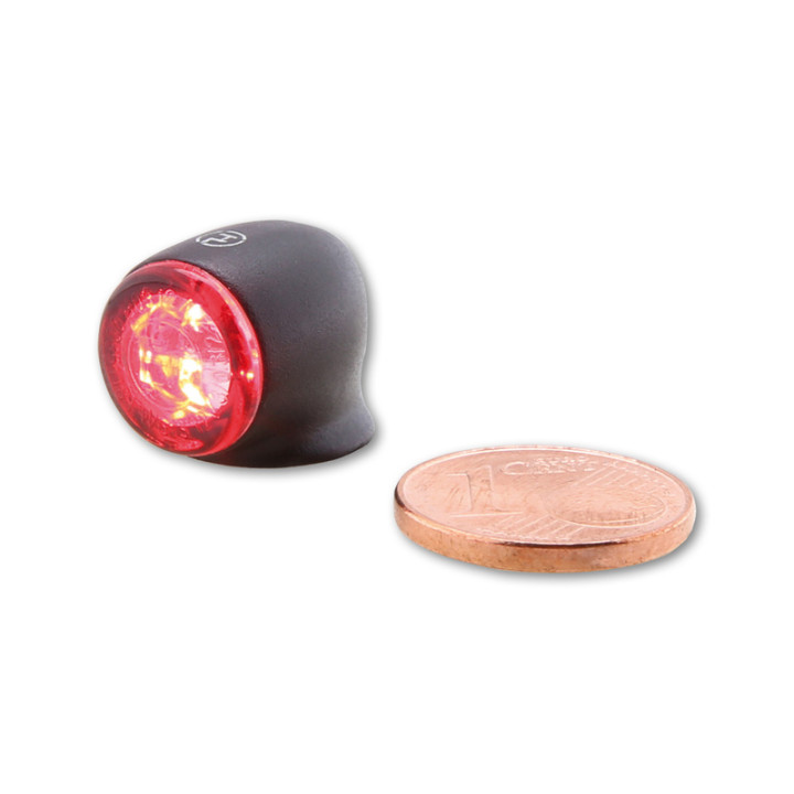 Feu arrière/clignotant LED Highsider pro Proton Two 3en1 homologué - verre fumé - la paire