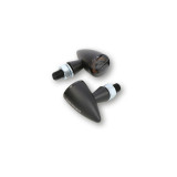 Clignotants LED + feu stop et feu de position Highsider pro Montana Bullet 3en1 – noir mat – la paire