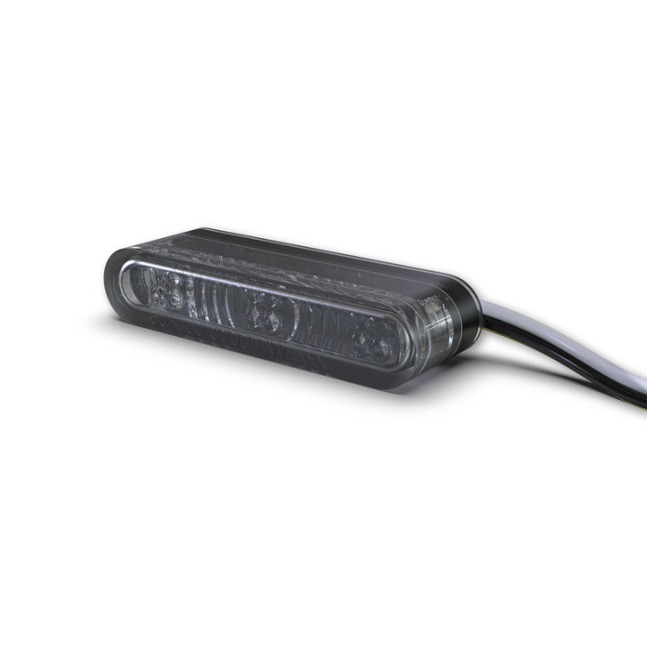 Clignotant/feu de position LED Highsider pro Star-MX1 Pro Module 2en1 homologué - verre fumé - la paire