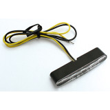 Clignotant intégré LED Highsider pro - Stripe - noir/translucide - homologué E - la paire