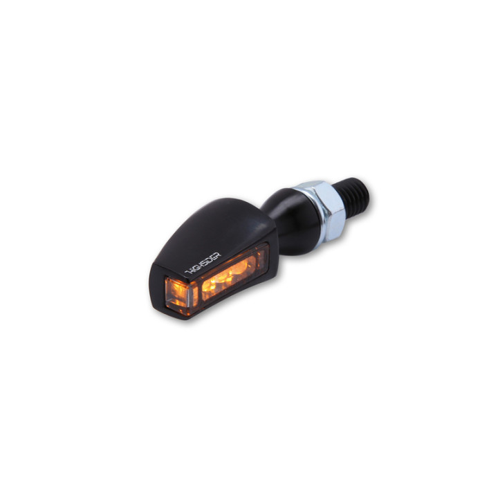 Clignotant LED Highsider pro Stealth-X Flight homologué - verre fumé - la paire