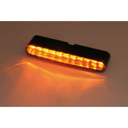 Clignotant intégré LED Highsider pro - Stripe - noir/fumé - homologué E - la paire