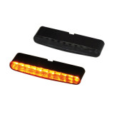 Clignotant intégré LED Highsider pro - Stripe - noir/fumé - homologué E - la paire