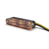 Clignotants LED Highsider pro - Star-MX1 PRO - noir/fumé - homologué E - la paire