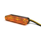 Clignotants LED Highsider pro - Star-MX1 PRO - noir/orange - homologué E - la paire