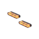 Clignotants LED Highsider pro - Star-MX1 PRO - noir/fumé - homologué E - la paire