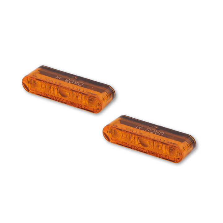 Clignotants LED Highsider pro - Star-MX1 PRO - noir/orange - homologué E - la paire