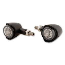 Clignotants LED Highsider pro - Akron-X - noir/fumé - homologué E - la paire