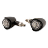 Clignotants LED Highsider pro - Akron-X - noir/fumé - homologué E - la paire