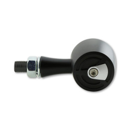 Clignotants LED Highsider pro - Enterprise - argent/fumé - usiné CNC - homologué E - la paire