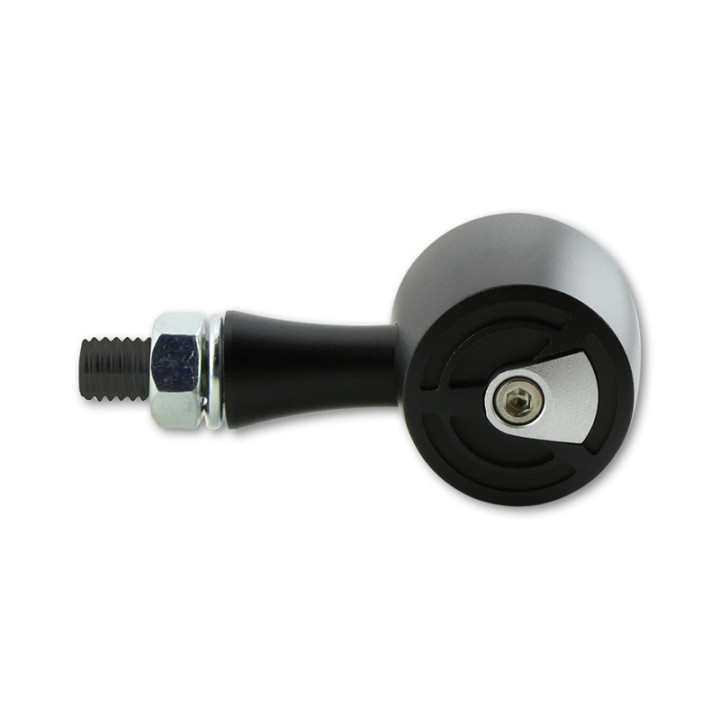 Clignotants LED Highsider pro - Enterprise - argent/fumé - usiné CNC - homologué E - la paire