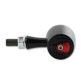 Clignotants LED Highsider pro - Enterprise - rouge/fumé - usiné CNC - homologué E - la paire
