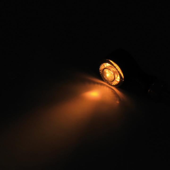 Clignotants LED Highsider pro - Enterprise - argent/fumé - usiné CNC - homologué E - la paire