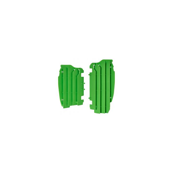 Cache radiateur Polisport vert Kawasaki kx450f | Oxmoto