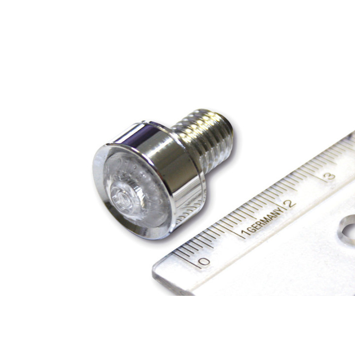 Clignotants LED Highsider pro - Mono - chromé/translucide - homologué E - la paire