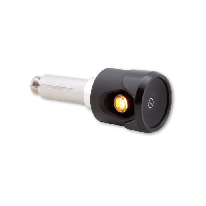 Clignotants sur embouts de guidon LED Highsider pro - Akron-Flash - noir/orange - homologué E - la paire