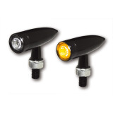 Clignotants LED Highsider pro - Mono Bullet Long - noir/translucide - homologué E - la paire