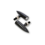 Clignotants LED Highsider pro - Mono Bullet Long - noir/translucide - homologué E - la paire