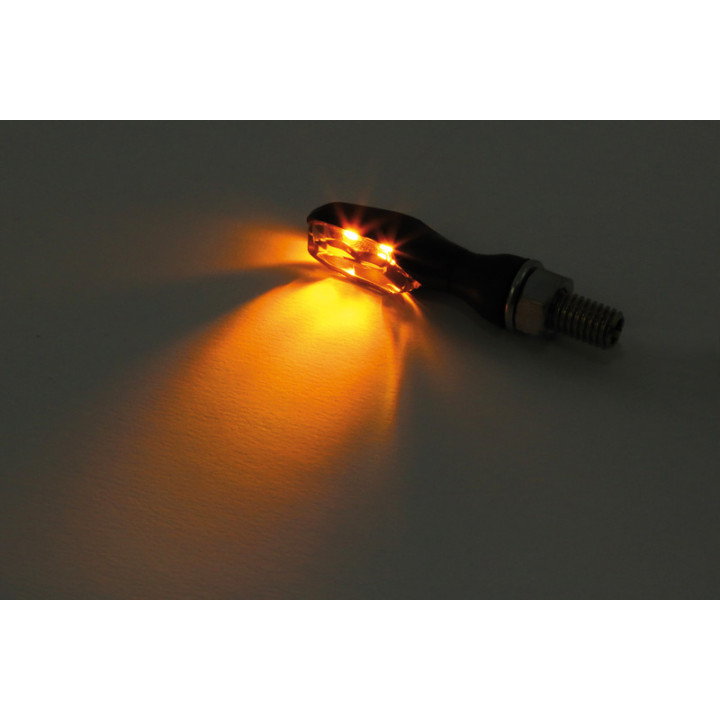 Clignotants LED Highsider pro - Sonic-X2 - noir/fumé - homologué E - la paire