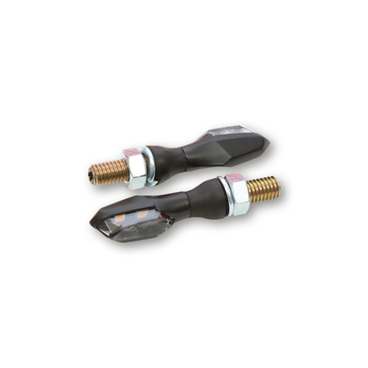 Clignotants LED Highsider pro - Sonic-X2 - noir/fumé - homologué E - la paire