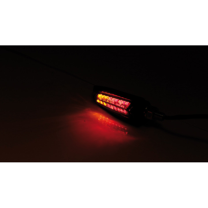 Feux arrière/clignotants LED Highsider pro - Arc - noir/fumé - homologué E - la paire