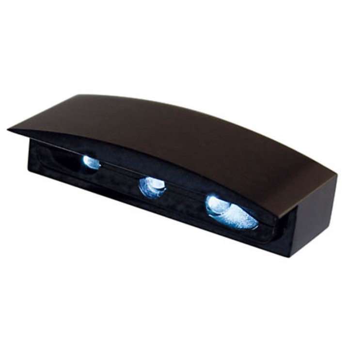 Éclairage de plaque LED Highsider smart Micro avec boîtier aluminium - noir - à l'unité