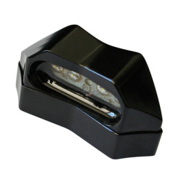 Éclairage de plaque LED Highsider smart - noir - à l'unité 256-007