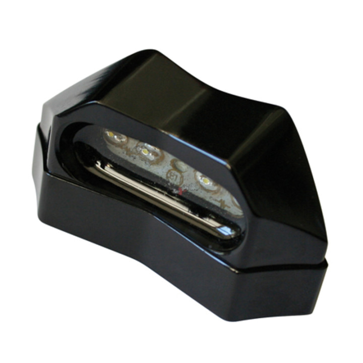 Éclairage de plaque LED Highsider smart - noir - à l'unité 256-007