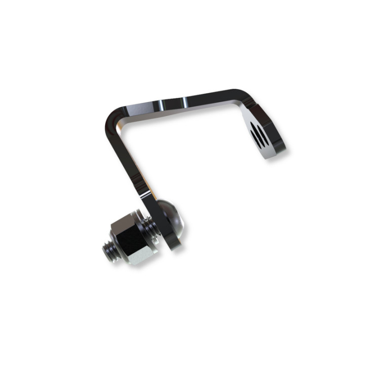 Support de plaque Highsider pro avec éclairage de plaque - S - noir - à l'unité