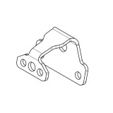 Support de plaque Highsider pro avec éclairage de plaque - S - noir - à l'unité