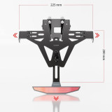 Support de plaque Highsider pro Akron-RS - Triumph - sans feu arrière