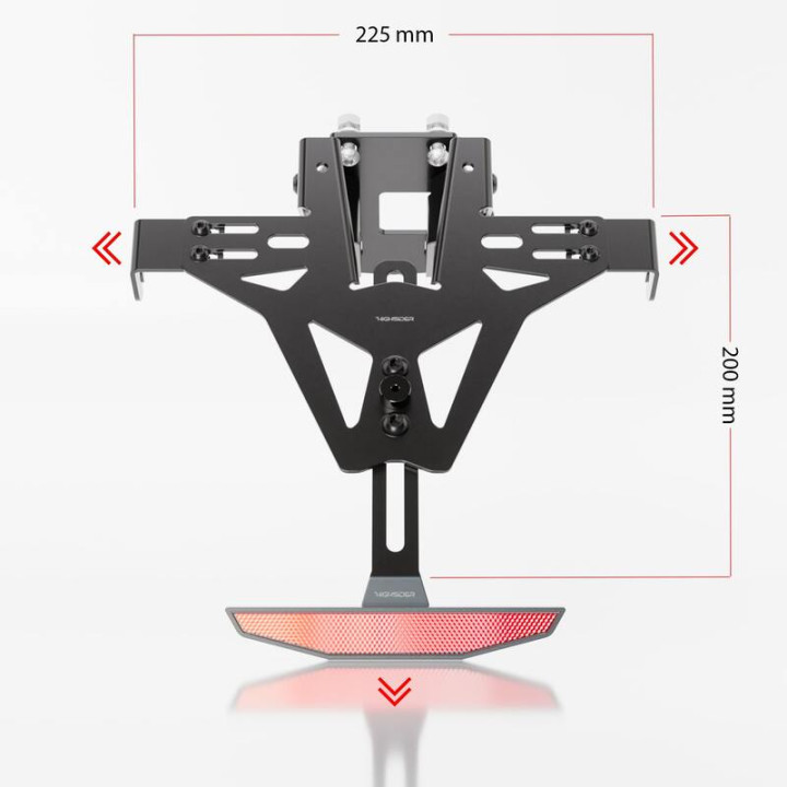 Support de plaque Highsider pro Akron-RS - Ducati - sans feu arrière