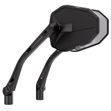 Rétroviseur de guidon Highsider pro Victory-Slim – noir mat – la paire