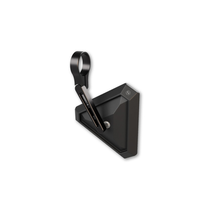 Rétroviseur d'embout de guidon Highsider pro Tetra court - noir - l'unité